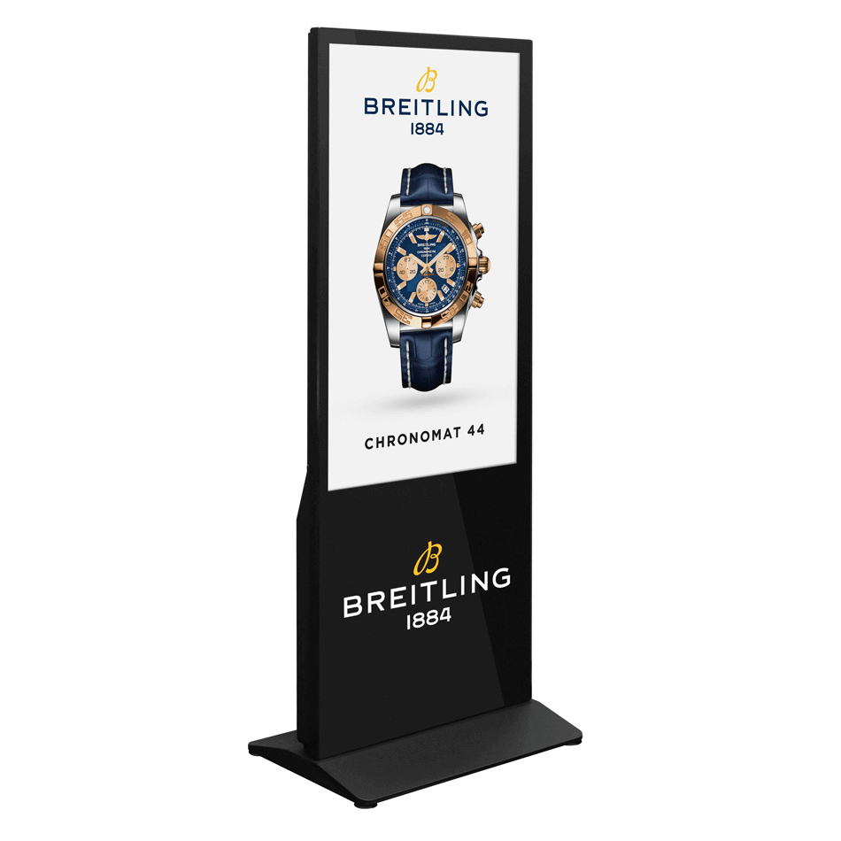 Touchscreen totem also available with branding