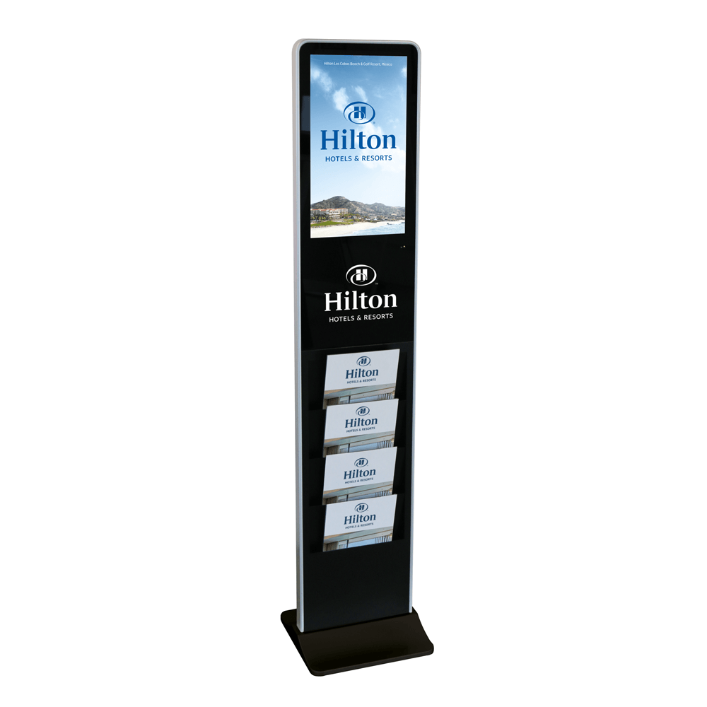 Digital Signage Rack Freestanding Digital Signage with Brochure Holder - Digini™