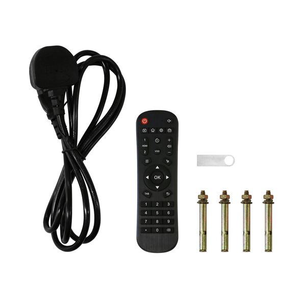Components supplied with the 54" screen