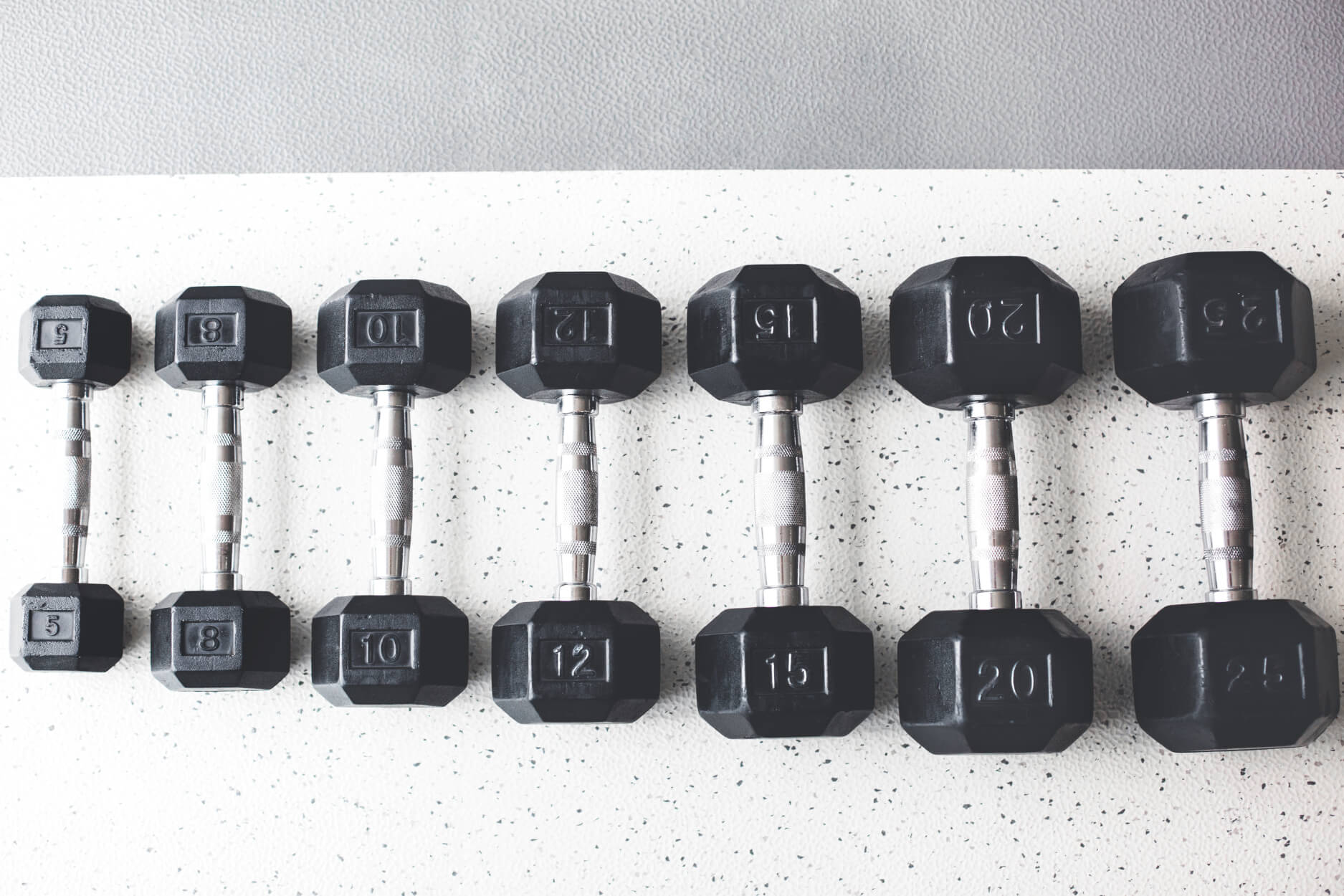 Set of dumbells