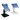 Two tablet stands with tablets displaying app icons on a white background